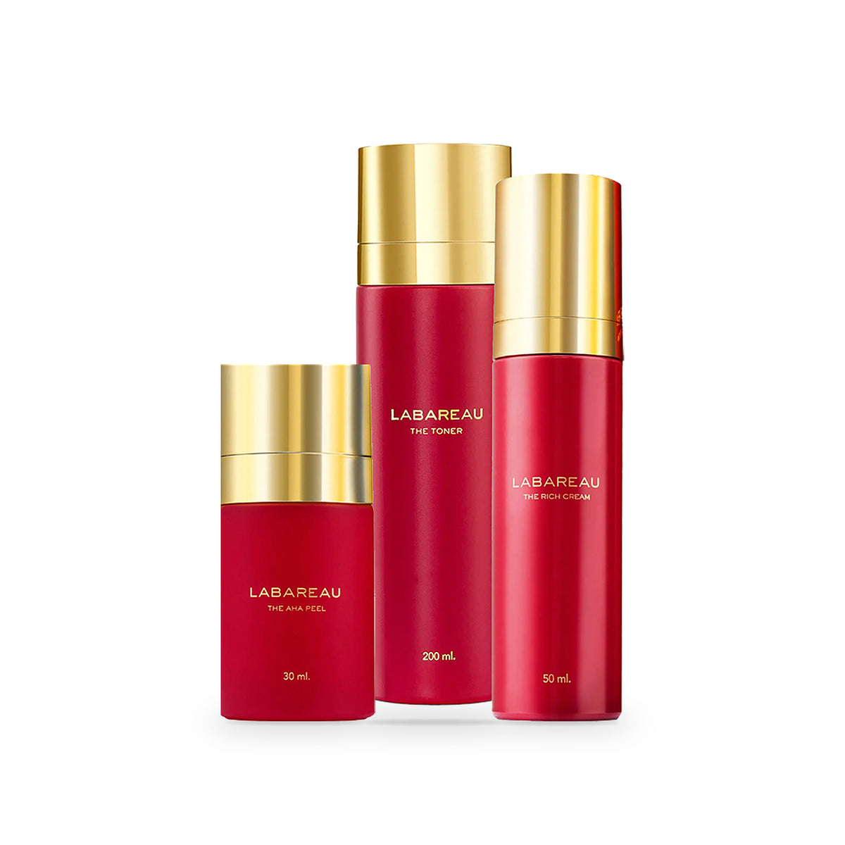 The AHA Peel, The Toner en The Rich Cream